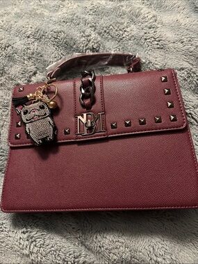 Women's Structured Top-Handle Satchel - Wine